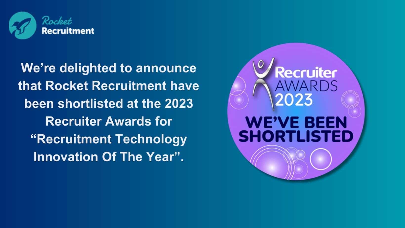 Temporary Recruitment CRM Shortlisted for The Recruiter Awards!